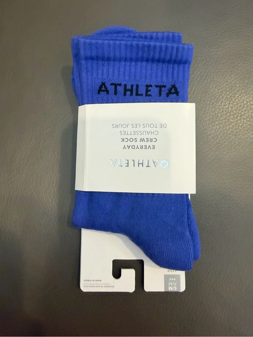 Athleta Everyday Crew Socks - Royal Blue
